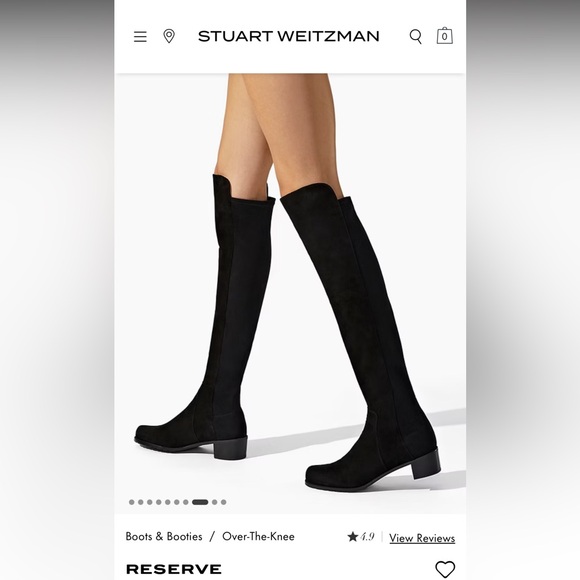 stuart weitzman reserve over the knee boot suede size 5 - Picture 3 of 9